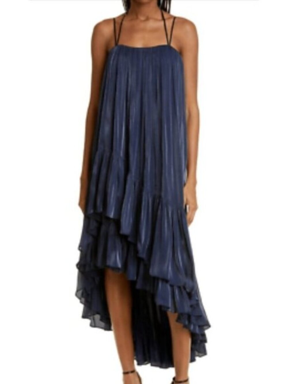 Cinq `a Sept Soliel Ruffle Trapeze Dress